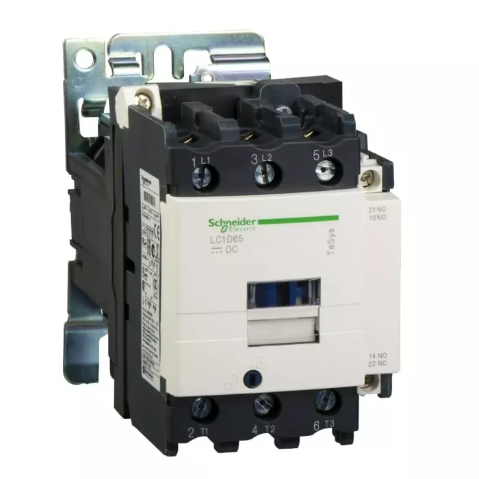 Schneider Electric LC1D Tesys D 3 Pole 1NO+1NC 80 A Changeover Contactor, LC1D80SD