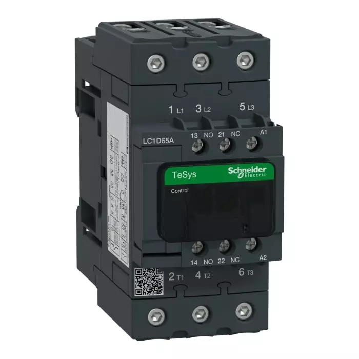 Schneider Electric LC1D Tesys D 3 Pole 1NO+1NC 65 A Changeover Contactor, LC1D65AQ7