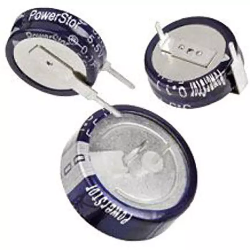 EATON Electric Double Layer Capacitor 75 Ω Equivalent Series Resistance 5.5 V DC Voltage, KR-5R5C104H-R (Pack of 2)