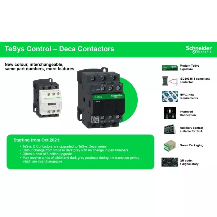 Schneider Electric TeSys Surge Suppressor for 3P LC1D40A, 4P LC1DT60A, LAD4T3B