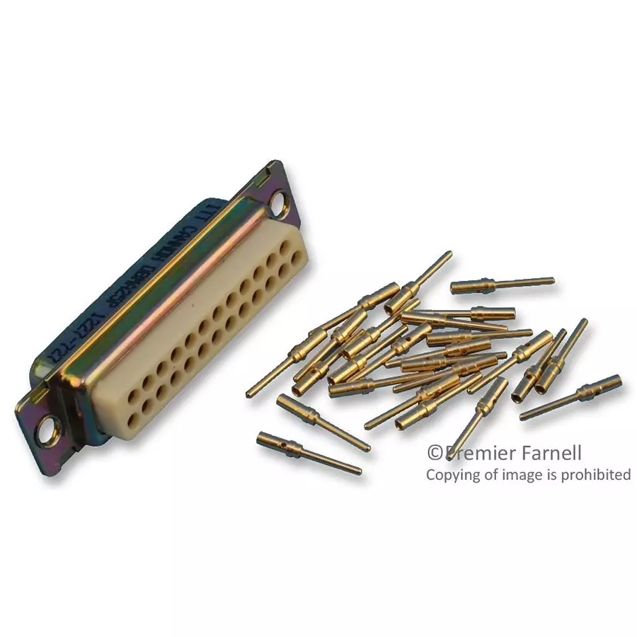 ITT CANNON D Sub Connectors CONNECTOR, D SUB, PLUG, 25 POSITION, DBMA25P