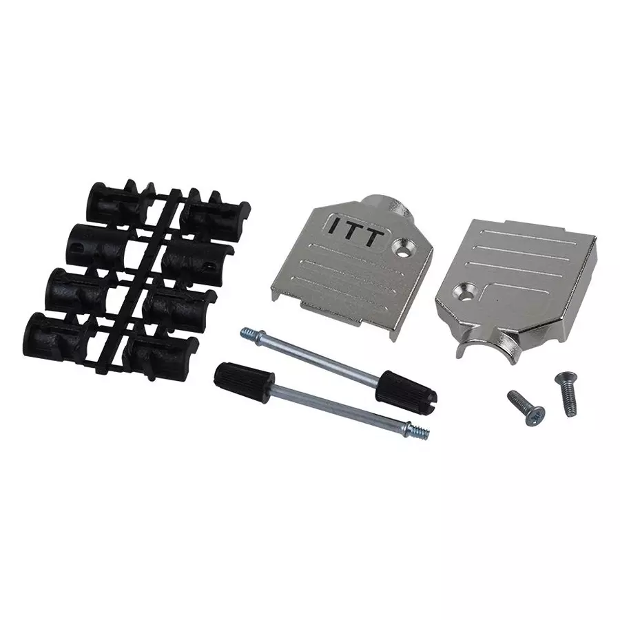 ITT CANNON D Sub Backshells BACKSHELL, D-SUB, DE, ZINC, DEFME-101