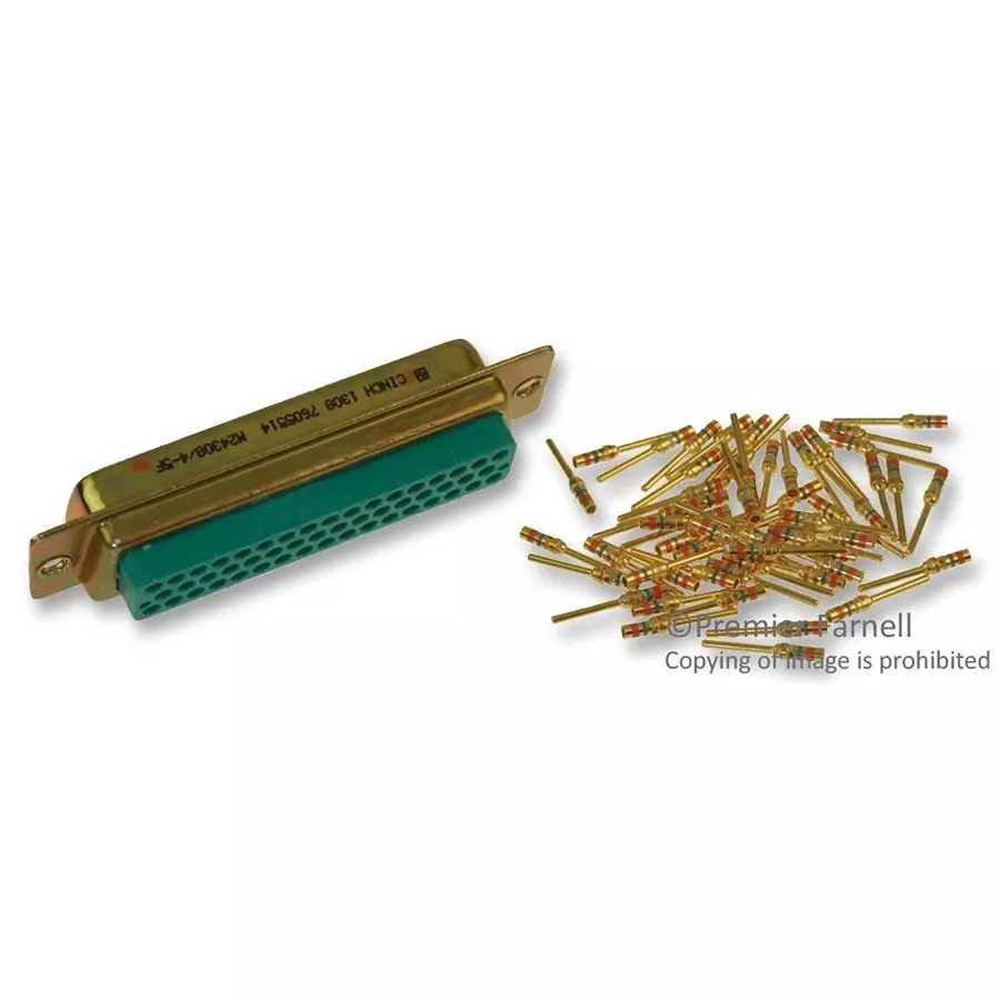 CINCH CONNECTIVITY SOLUTIONS CONNECTOR, STD D SUB, PLUG, 50 POSITION, M24308/4-5F