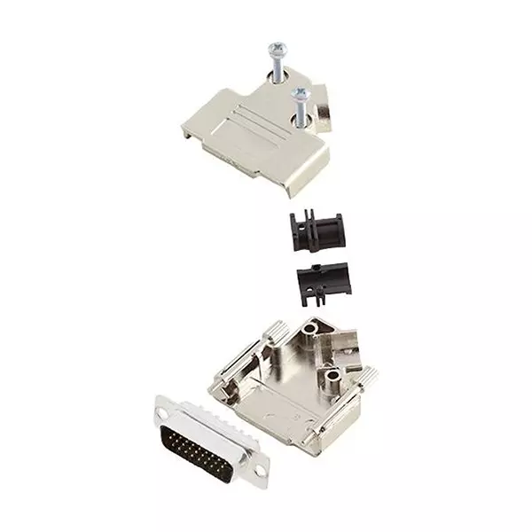AMPHENOL COMMUNICATIONS SOLUTIONS HD-D SUB CONNECTOR, PLUG, 26POS, SOLDER, L17D45PK-M-15+L717HDA26P
