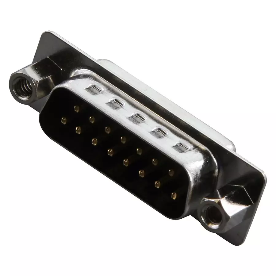 AMPHENOL COMMUNICATIONS SOLUTIONS D SUB CONN, PLUG, DA, 15POS, SOLDER CUP, L717SDA15PVF