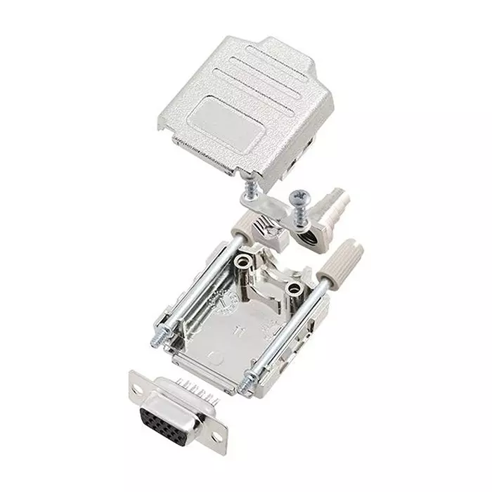 AMPHENOL COMMUNICATIONS SOLUTIONS HD-D SUB CONNECTOR, RCPT, 15POS, SOLDER, L17DPPK09-M+L77HDE15S