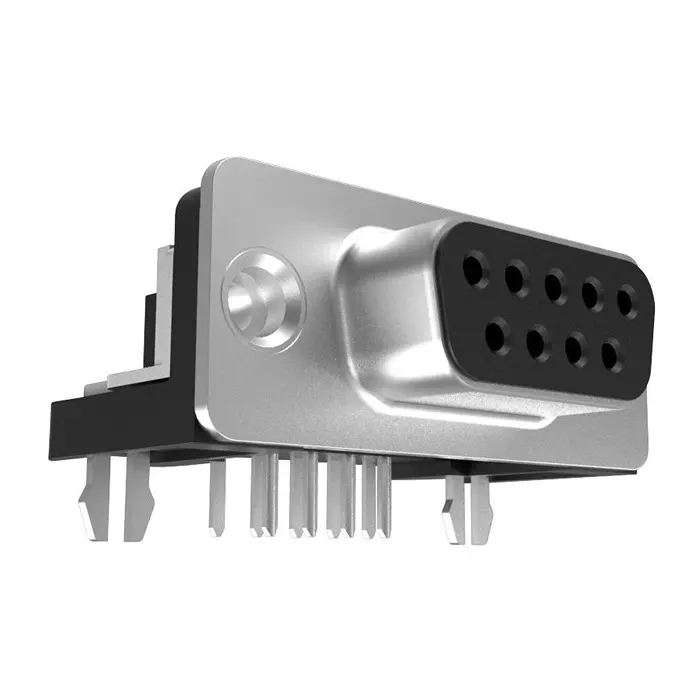 AMPHENOL COMMUNICATIONS SOLUTIONS FILTERED D-SUB CONN, R/A RCPT, 9POS, DE, FCE17E09SB450