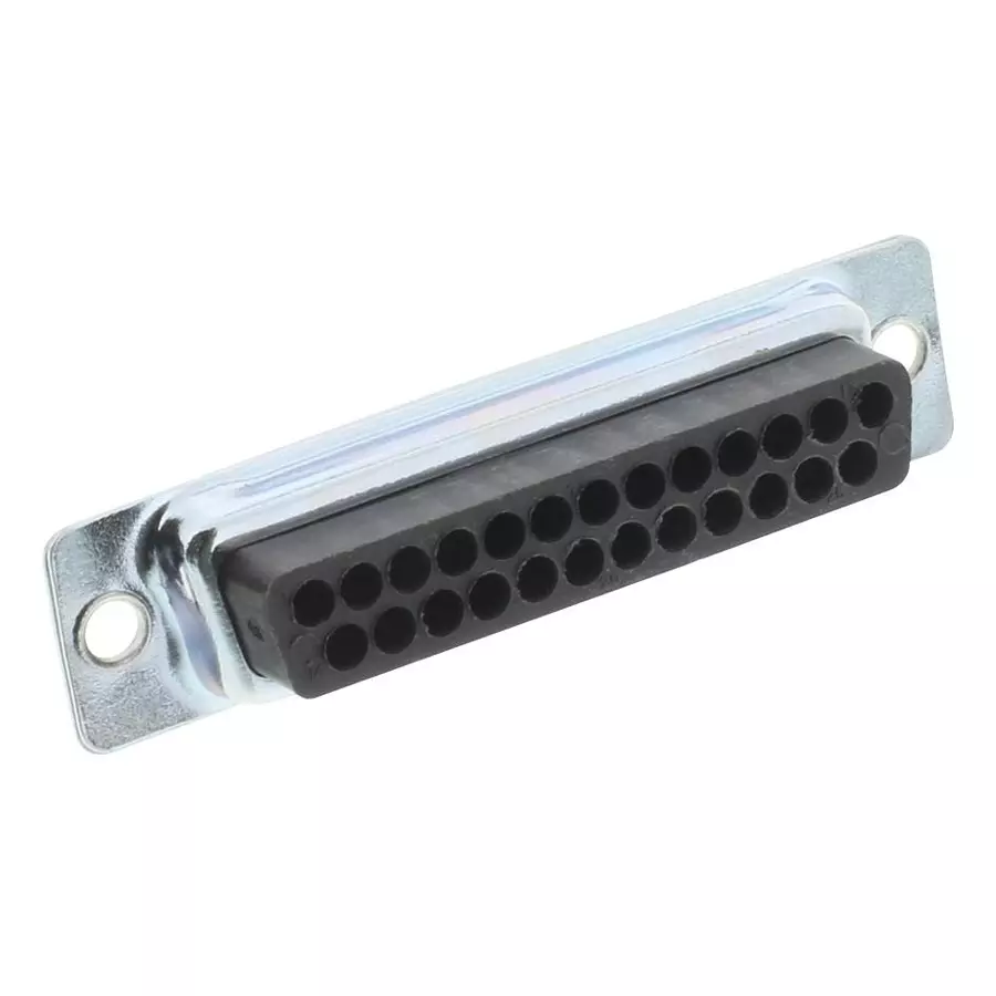 CINCH CONNECTIVITY SOLUTIONS D-SUB CONNECTOR, RCPT, 25POS, CRIMP, DBUH-25S