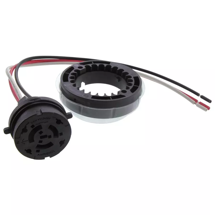 AMPHENOL COMMUNICATIONS SOLUTIONS LED CONN, RCPT, 3POS, CABLE MOUNT, 16AWG, FLA-R0162-30.