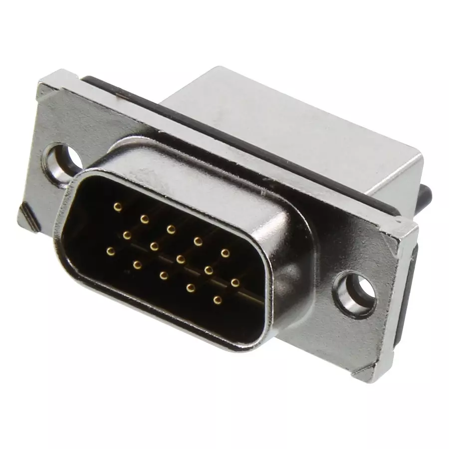 AMPHENOL COMMUNICATIONS SOLUTIONS HD-D SUB CONN, PLUG, DE, 15POS, SOLDER, MDBE15PE766