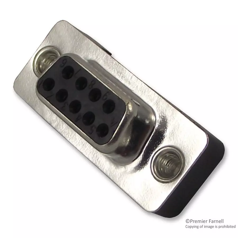 AMPHENOL COMMUNICATIONS SOLUTIONS CONNECTOR, D SUB, RCPT, 9POS, L77TSEG09SOL2RM5