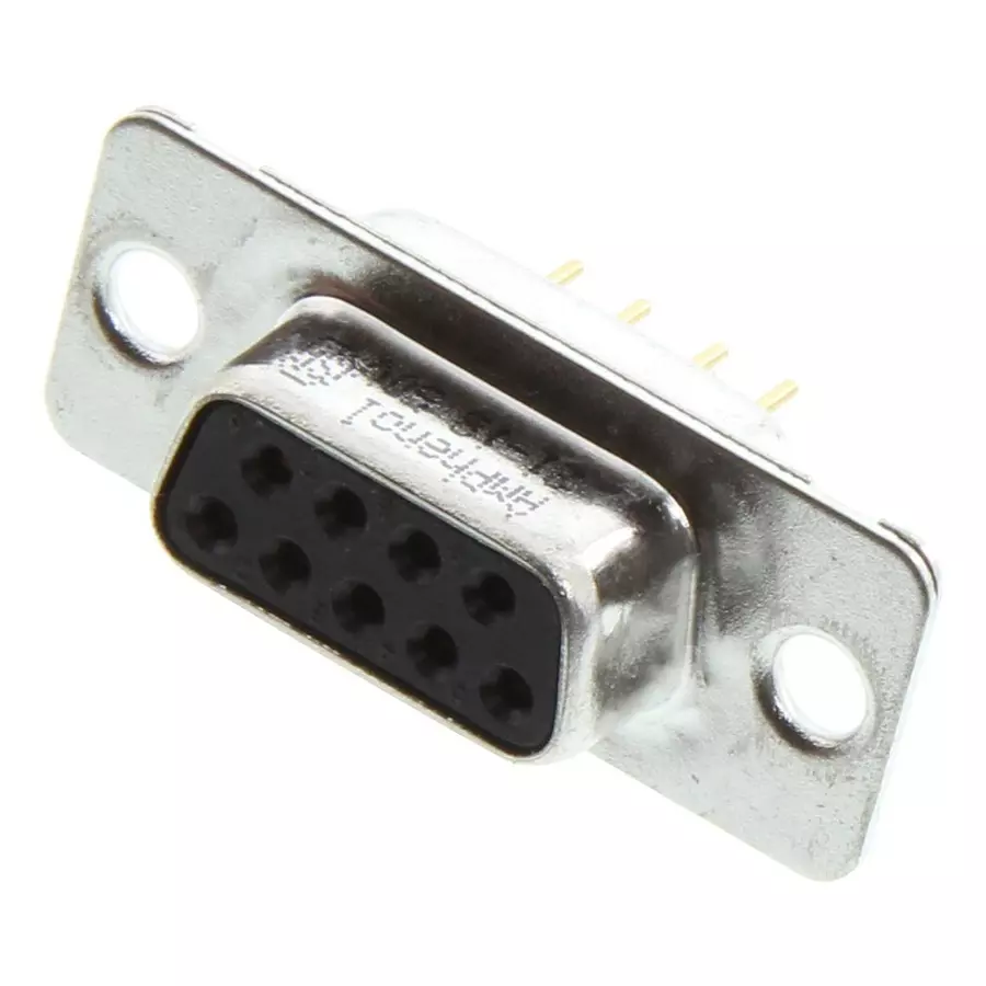 AMPHENOL COMMUNICATIONS SOLUTIONS D SUB CONN, RCPT, DE, 9POS, SOLDER, L77DE09SOL2