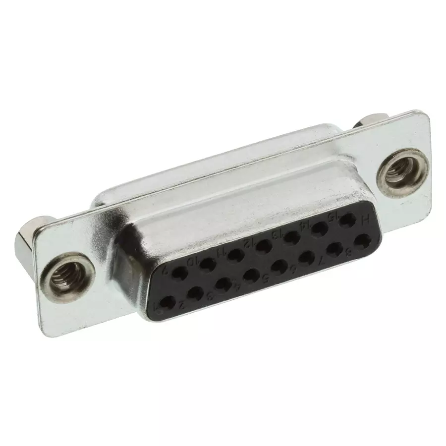 AMPHENOL COMMUNICATIONS SOLUTIONS D SUB CONN, RCPT, DA, 15POS, SOLDER CUP, L77SDAH15SC309