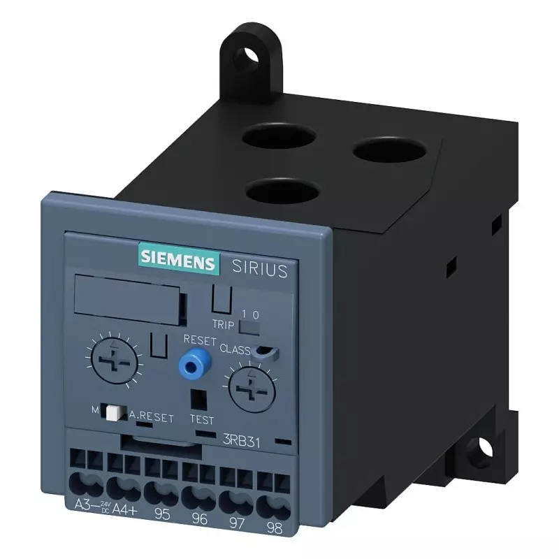 Siemens 3RB Overload Relay 1NC/1NO, 630 A F.L.C, 4 A Contact Rating, 560 kW, 3P, SIRIUS, 3RB21634MF2