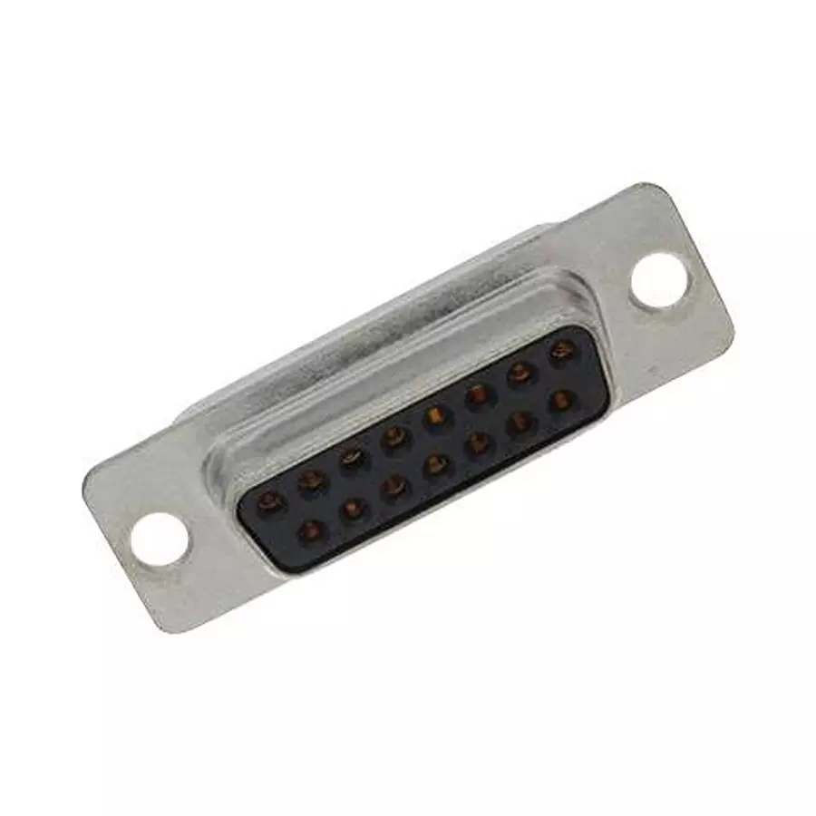 AMPHENOL COMMUNICATIONS SOLUTIONS D SUB CONN, RCPT, 15POS, SOLDER, L77SDA15S