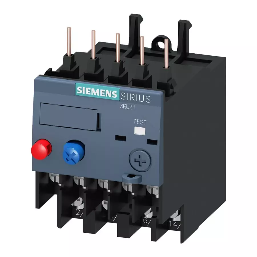 Siemens SIRIUS 3RU2 Thermal Overload Relay 1NC/1NO, 0.2 A F.L.C, 3 A Contact Rating, 0.09 kW, 3P, SIRIUS, 3RU21160BB1