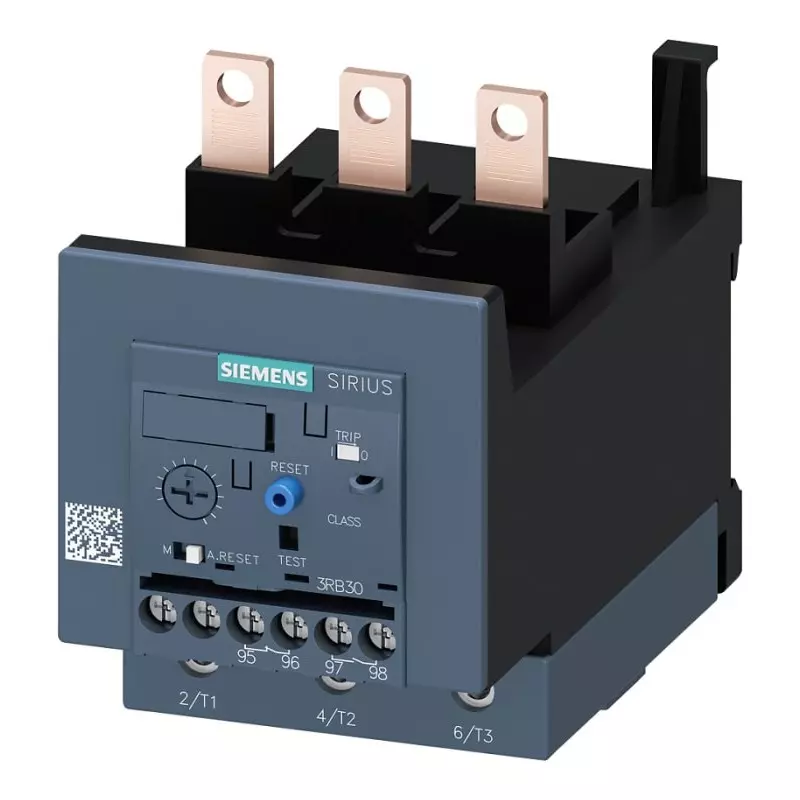 Siemens SIRIUS 3RU2 Thermal Overload Relay 1NC/1NO, 63 A F.L.C, 3 A Contact Rating, 55 kW, 3P, SIRIUS, 3RU21464JD1
