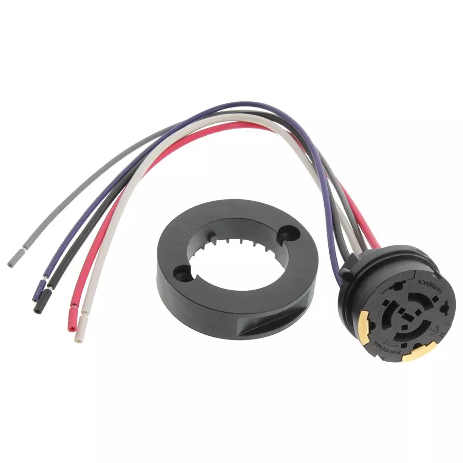 AMPHENOL COMMUNICATIONS SOLUTIONS LED CONN, RCPT, 5POS, CABLE MOUNT, 14AWG, FLA-R2141-30.