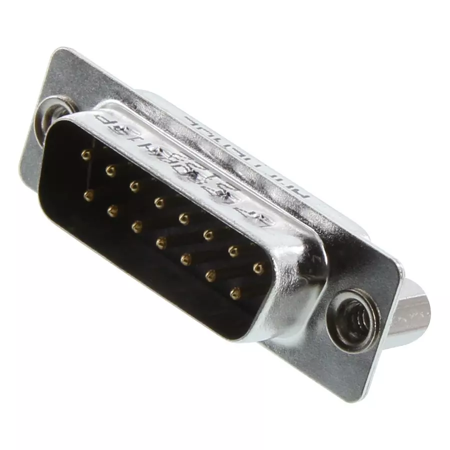 AMPHENOL COMMUNICATIONS SOLUTIONS D SUB CONN, PLUG, DA, 15POS, SOLDER CUP, L717SDAH15P