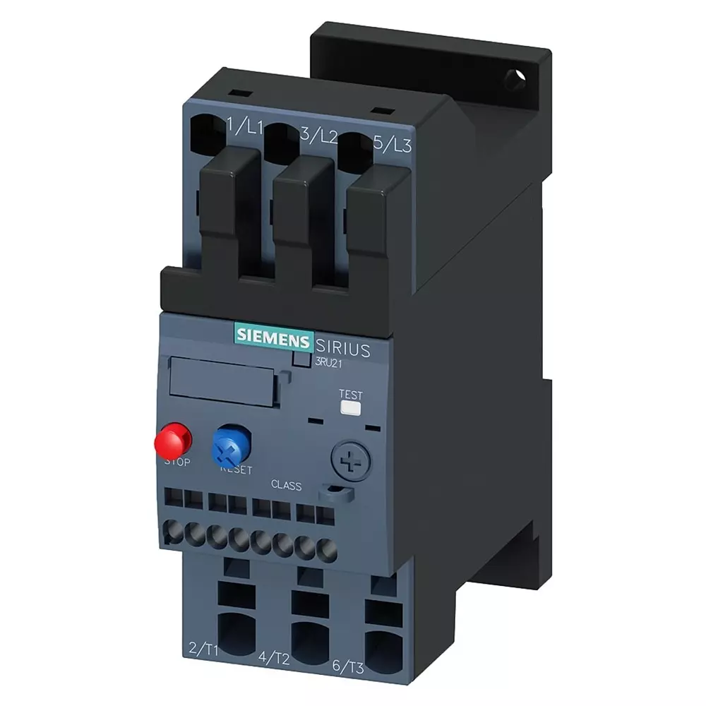 Siemens 3RB Overload Relay 1NC/1NO, 50 A F.L.C, 4 A Contact Rating, 45 kW, 3P, SIRIUS, 3RB30461UX1
