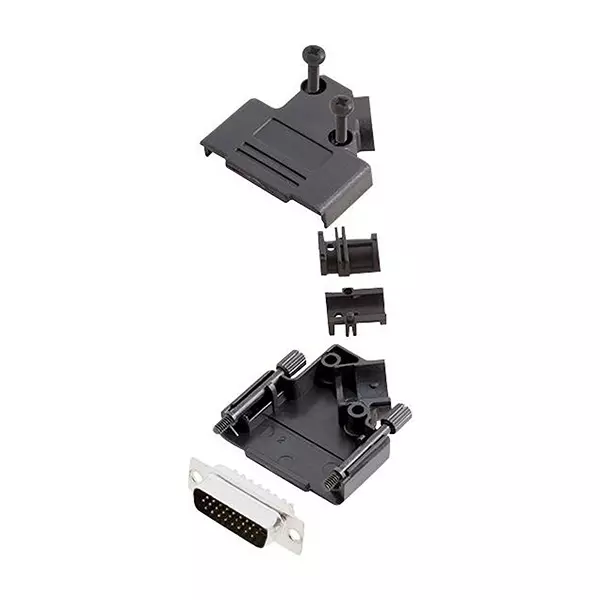 AMPHENOL COMMUNICATIONS SOLUTIONS HD-D SUB CONNECTOR, PLUG, 26POS, SOLDER, L17D45PK-P-15+L717HDA26P