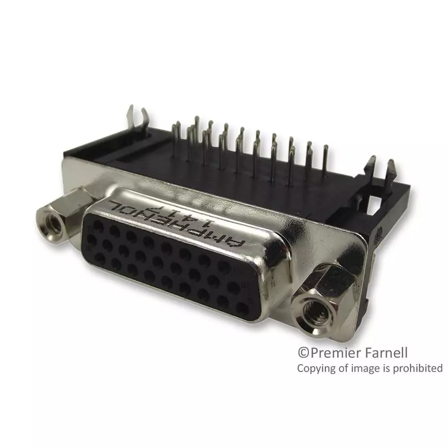 AMPHENOL COMMUNICATIONS SOLUTIONS CONNECTOR, HD D SUB, RCPT, 26POS, L17HTHAS4F1C
