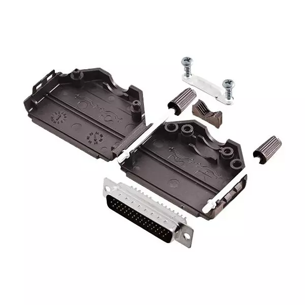 AMPHENOL COMMUNICATIONS SOLUTIONS HD-D SUB CONNECTOR, PLUG, 44POS, SOLDER, L17DPPK25-BK+L717HDB44P