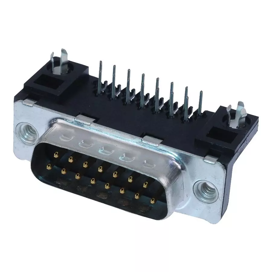 AMPHENOL COMMUNICATIONS SOLUTIONS D SUB CONN, PLUG, 15POS, THROUGH HOLE, D15P13A4GL00LF.