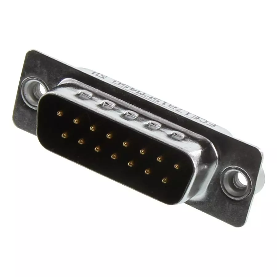 AMPHENOL COMMUNICATIONS SOLUTIONS D SUB CONN, PLUG, DA, 15POS, SOLDER CUP, FCE17-A15PM-450