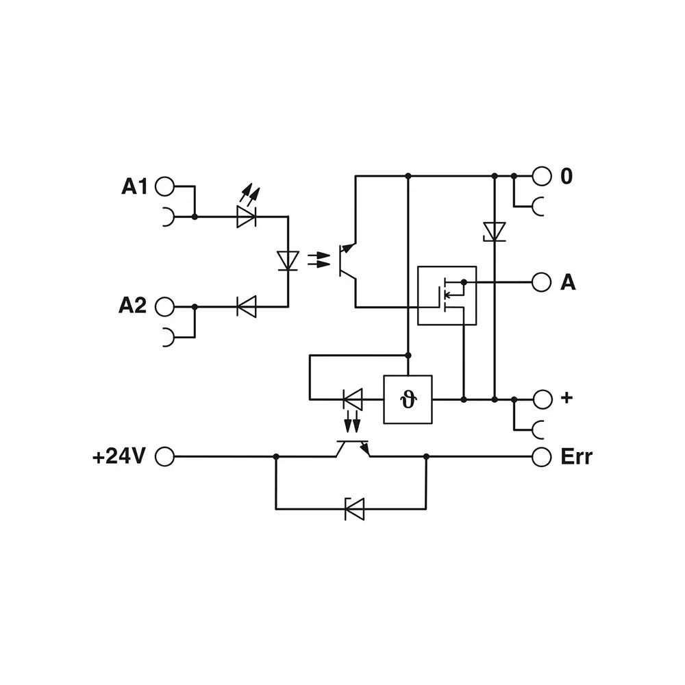 Phoenix Contact PLC-INTERFACE with Checkback Contact, Consisting of Basic Terminal Block with Screw Connection, PLC-OSC-24DC/24DC/10/R
