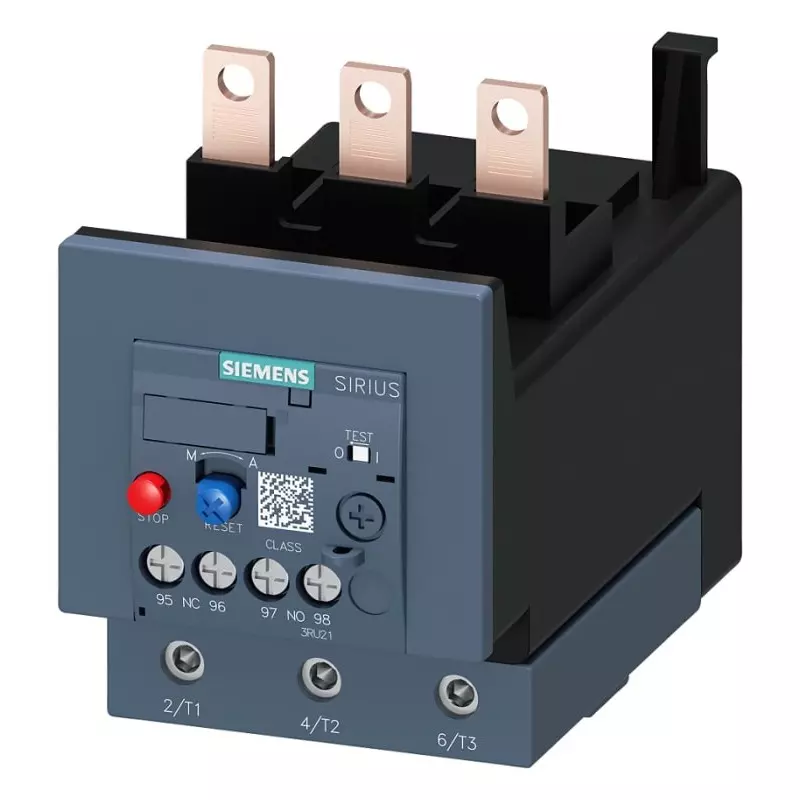Siemens SIRIUS 3RU2 Thermal Overload Relay 1NC/1NO, 57 A F.L.C, 3 A Contact Rating, 55 kW, 3P, SIRIUS, 3RU21364QB1