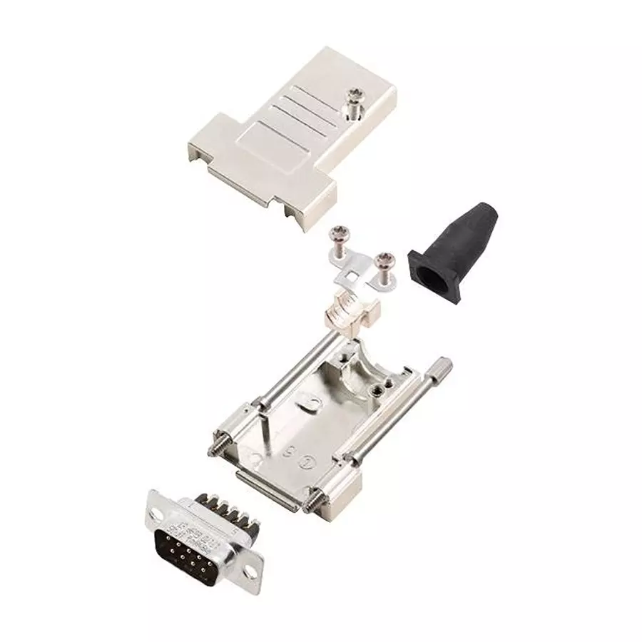 AMPHENOL COMMUNICATIONS SOLUTIONS D SUB CONNECTOR, PLUG, 9POS, SCREW, L17DTSL09-RG-LJS-T+L717DE09PST
