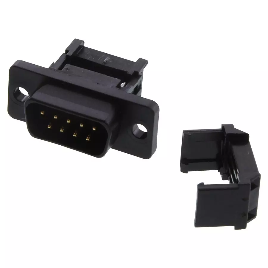 AMPHENOL COMMUNICATIONS SOLUTIONS D SUB CONN, PLUG, DE, 9POS, IDC/IDT, L117DEFRB09P