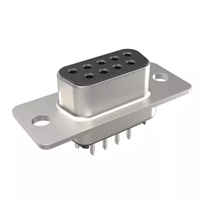 AMPHENOL COMMUNICATIONS SOLUTIONS FILTERED D-SUB CONN, RCPT, 9POS, DE, TH, FCE17E09SE2B0