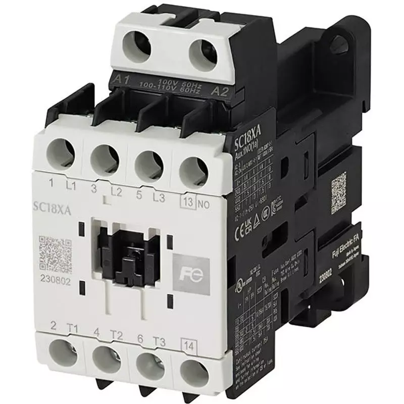 Fuji Electric Electromagnetic Contactor 3.7 kW at 200-240 V, SC18XA-110