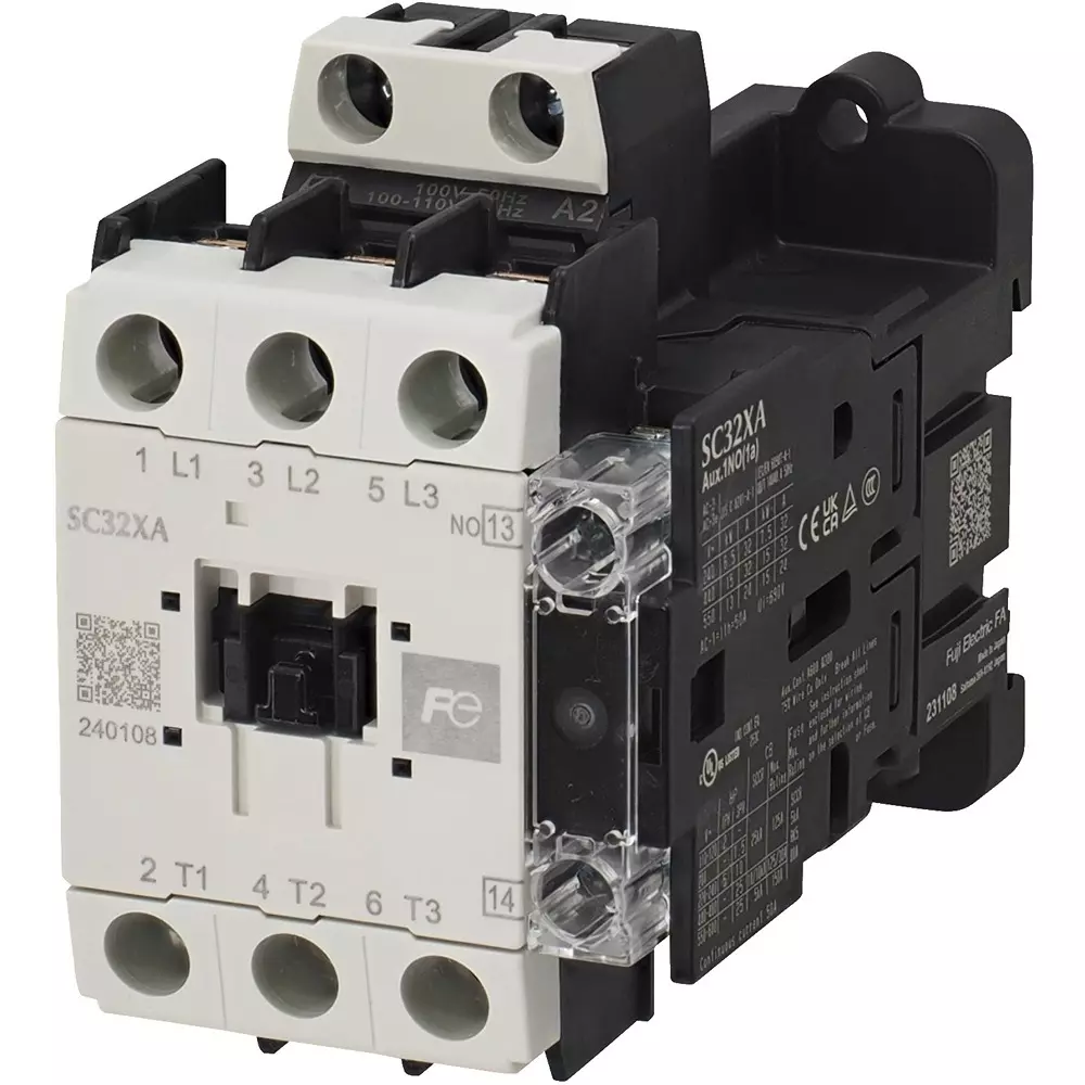 Fuji Electric Electromagnetic Contactor 1B Auxiliary Contact (400 V)32 Amp, SC32XAHR-H01Z3