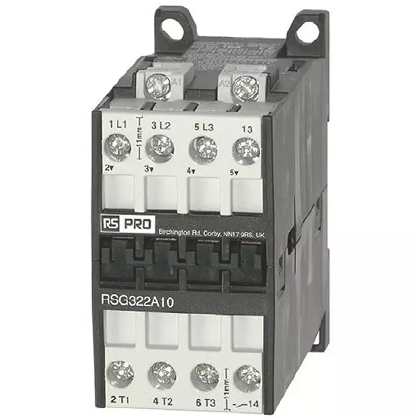 RS PRO Contactor 3 Pole 24 V DC Coil Voltage 10 Amp Contact Current, 2778504