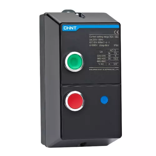 Chint NXQ Electromagnetic Starter 5.5 kW Rated Power 415 V IP65 Protection 9-13 Amp Rated Current, 596981