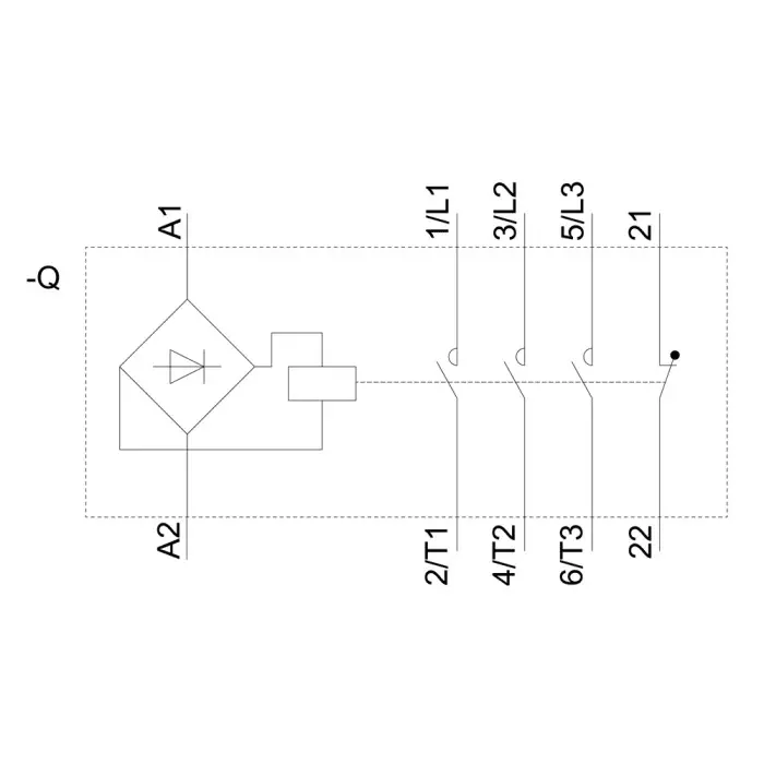 Siemens 3TG1 Power Relay, 110 V Coil, 4-Pole, 16 A, 3 NO+1 NC, 3TG10011AG2