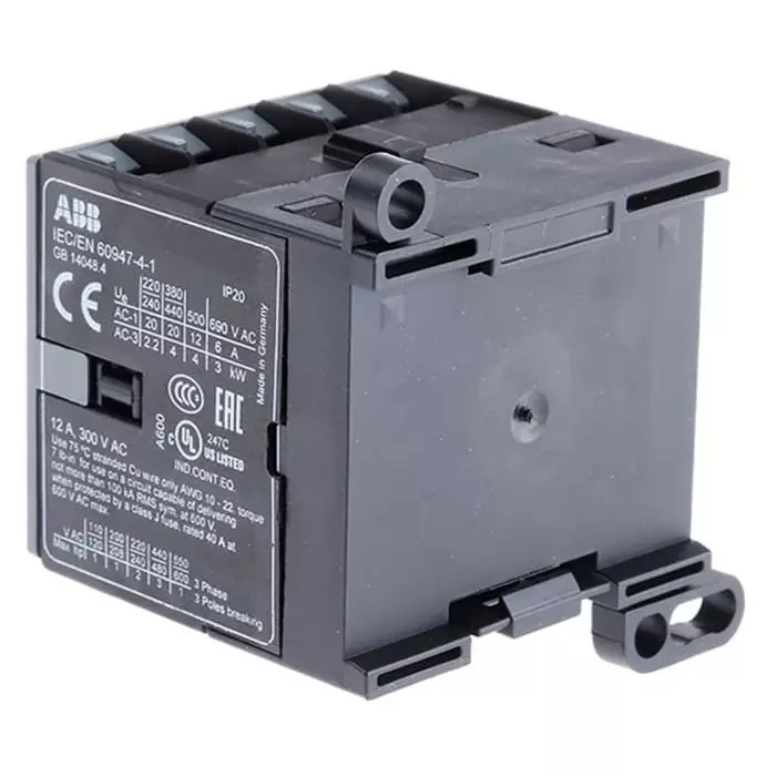 ABB B Range B6 Contactor Relay, 24 V DC Coil, 3-Pole, 9 A, 4 kW, 3NO, 690 V AC, GJL1213001R7101