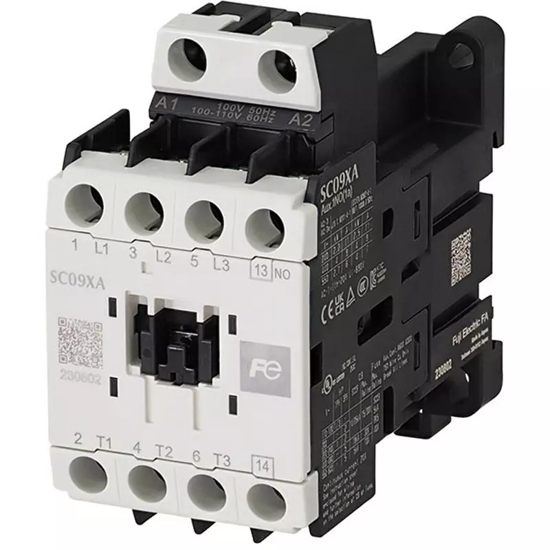 Fuji Electric Electromagnetic Contactor 2.7 kW at 200-240 V, SC09XA-210