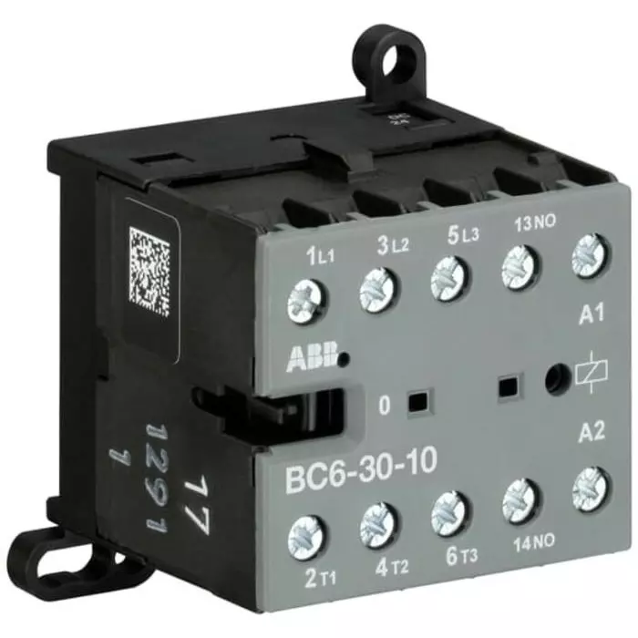 ABB BC6-30-10 B Contactor, 24 V DC Coil, 3-Pole, 9 A, 4 kW, 3NO, 690 V AC, GJL1213001R0101 - BC6-30-10