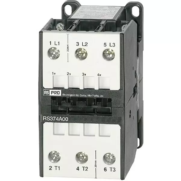 RS PRO Contactor 3 Pole 24 V AC Coil Voltage 74 Amp Contact Current, 2778493