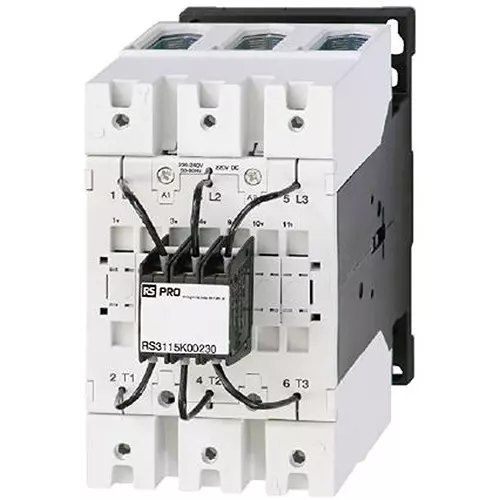 RS PRO Contactor 3 Pole 230 V AC Coil Voltage 90 Amp Contact Current, 2778501