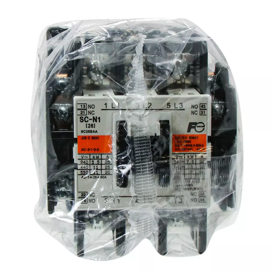Fuji Electric 2a2b Electromagnetic Contactor without Case Cover, SC-N5AC