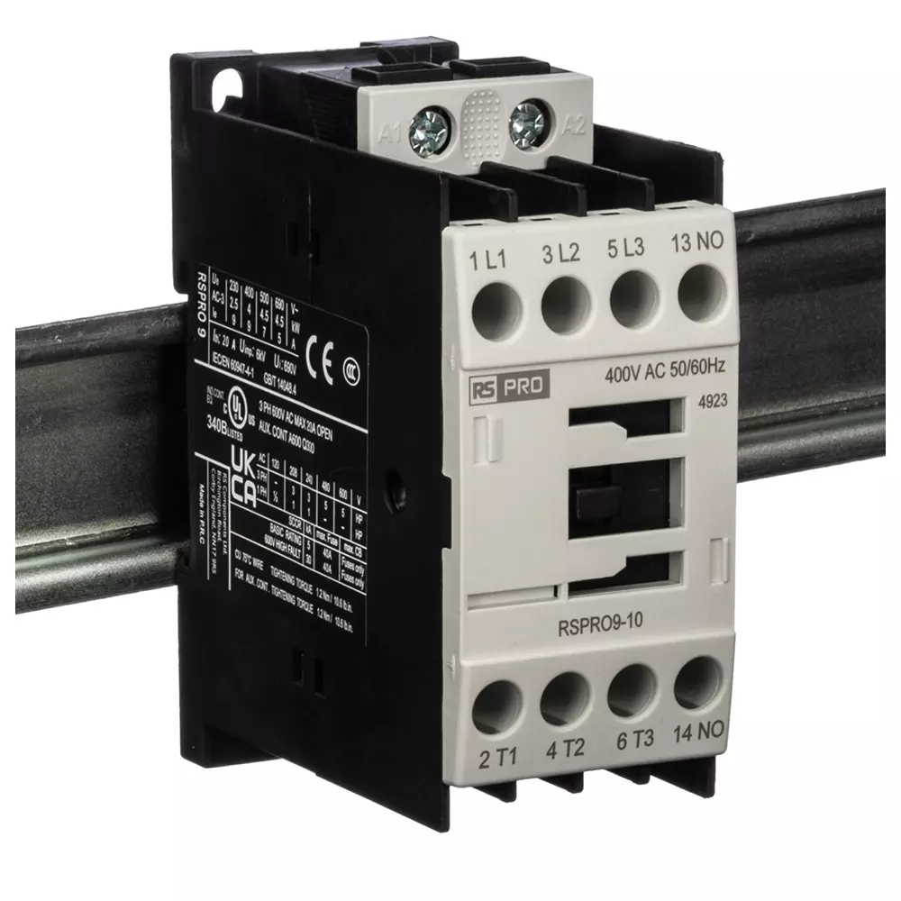 Buy RS PRO Contactor 3 Pole 400 V AC Coil Voltage 9 Amp Contact Current ...