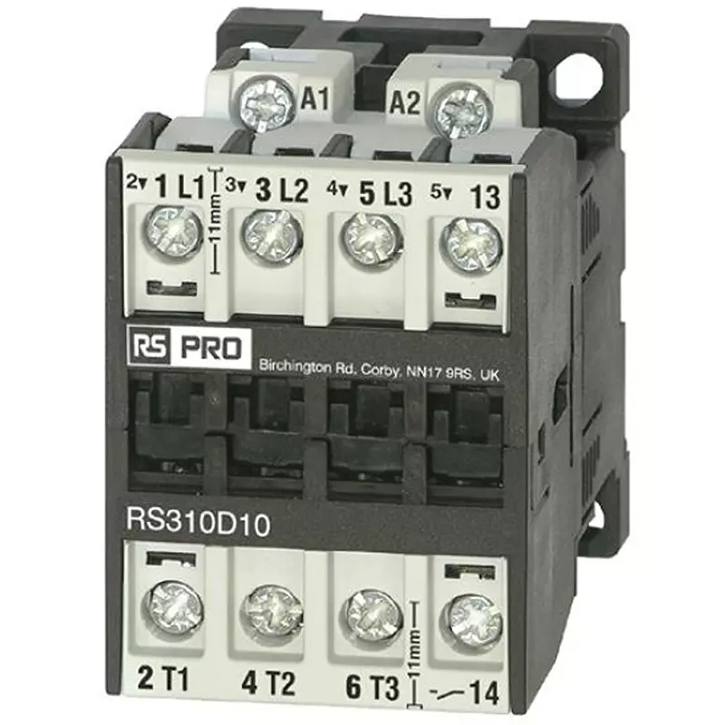 RS PRO Contactor 3 Pole 24 V DC Coil Voltage 18 Amp Contact Current, 2778445