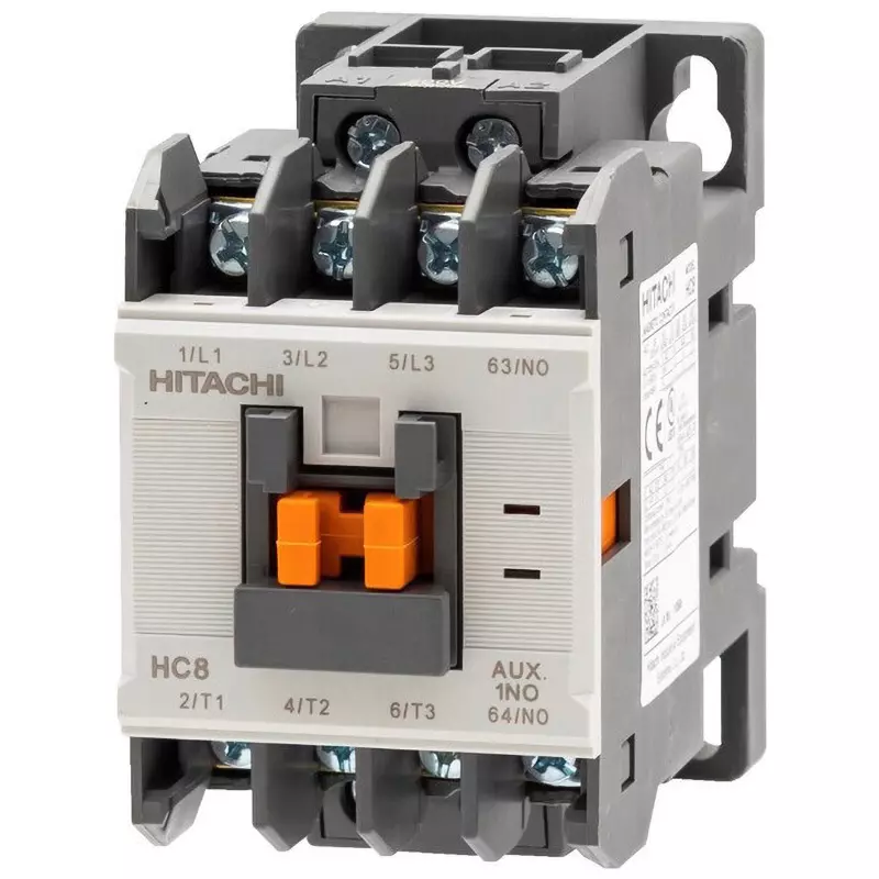 Hitachi Standard Magnetic Contactor 1A Auxiliary Contacts, HC8 1a AC220V