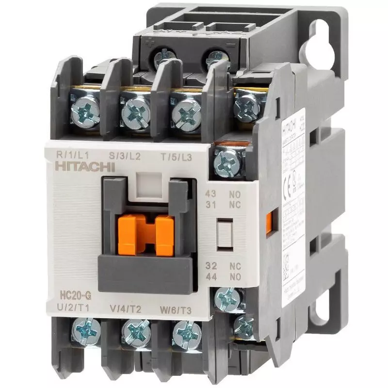 Hitachi Standard Magnetic Contactor 1A1B Auxiliary Contacts, HC20-G DC220V