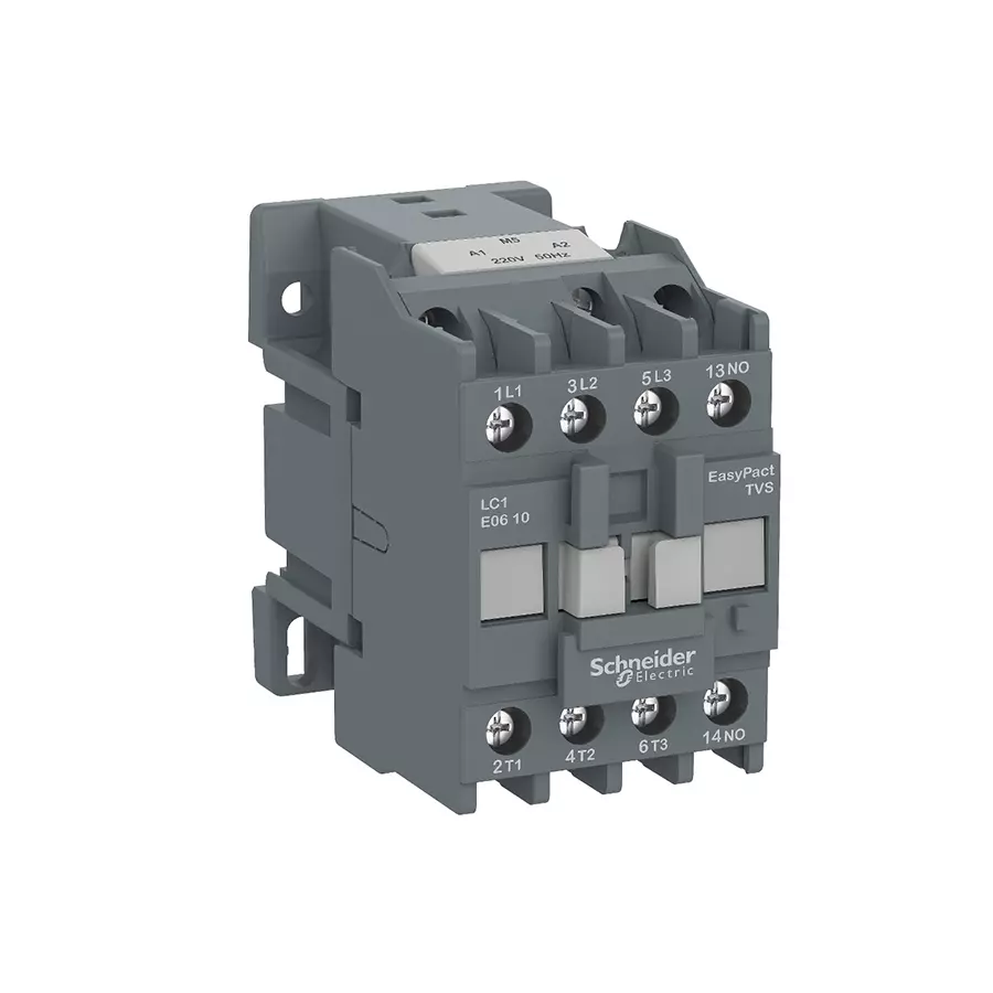 Schneider Electric EasyPact 3 Pole 60 A at 440 V AC TVS Contactor, LC1E0610M5WB